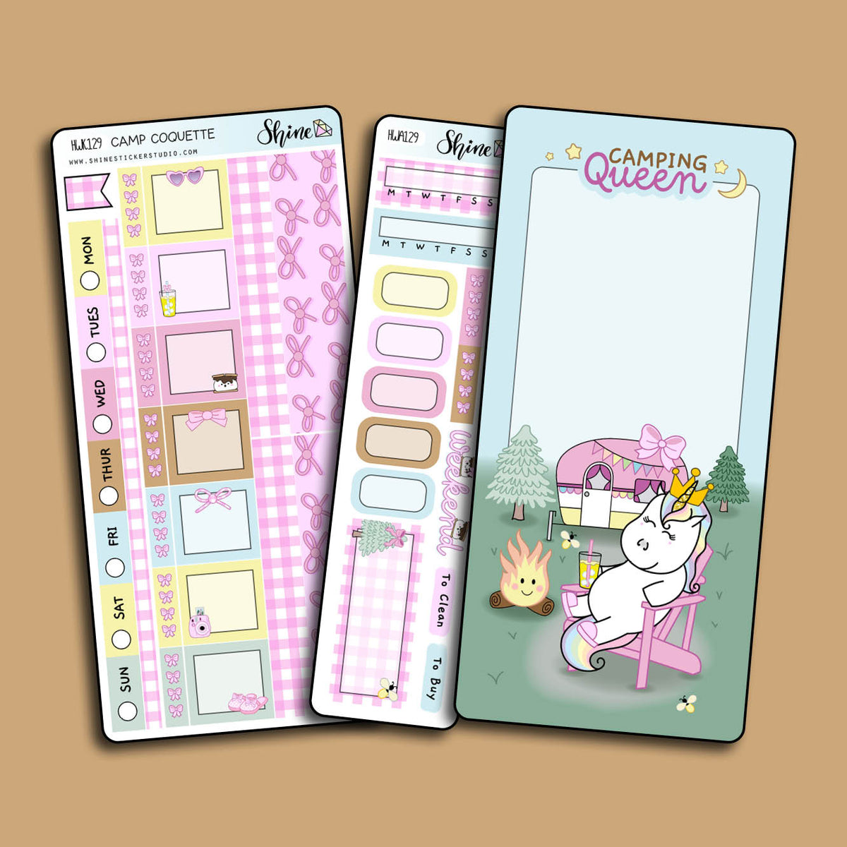 Camp Coquette Hobonichi Weeks Planner Sticker Kit – Shine Sticker Studio