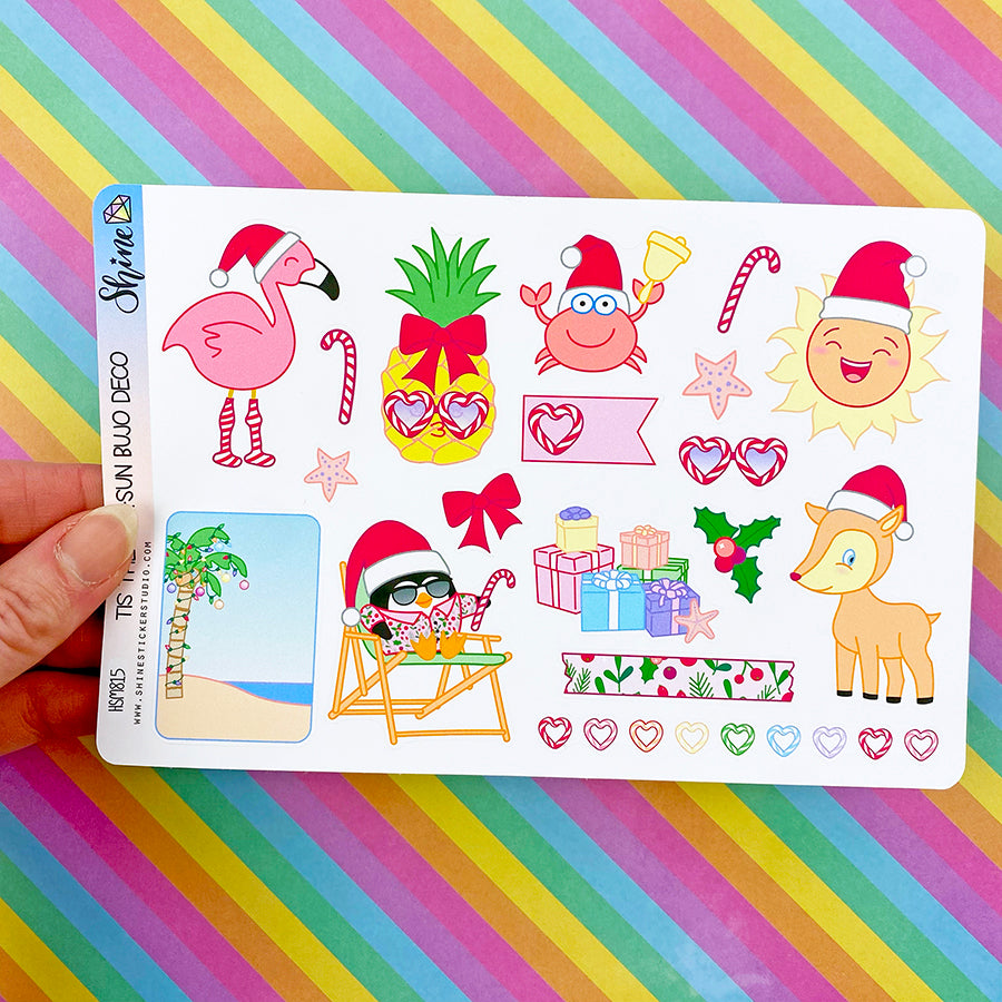 Tis the Sea-Sun Bujo Deco Stickers – Shine Sticker Studio