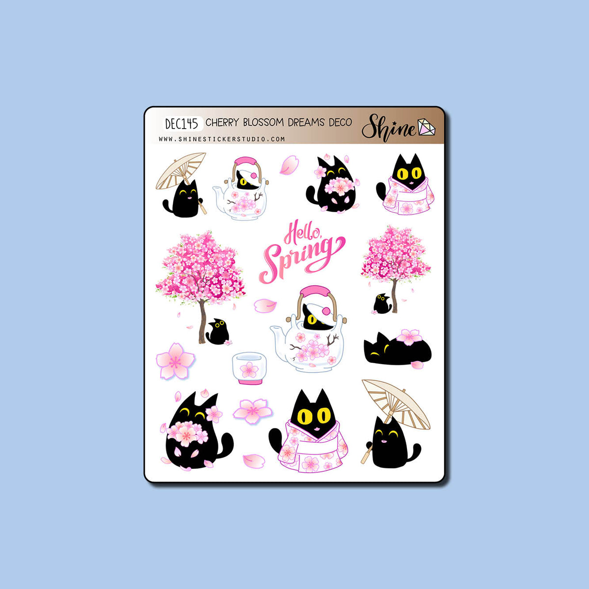 Cherry Blossom Dreams Decorative Planner Stickers – Shine Sticker Studio