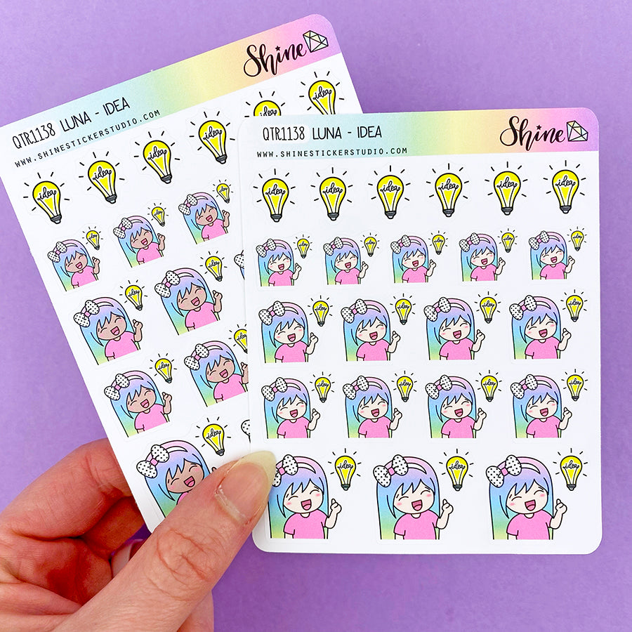 Luna Idea Planner Stickers – Shine Sticker Studio