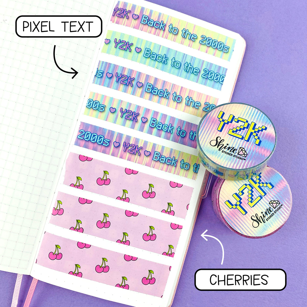 Y2K Back to the 2000s Washi Tape Collection – Shine Sticker Studio