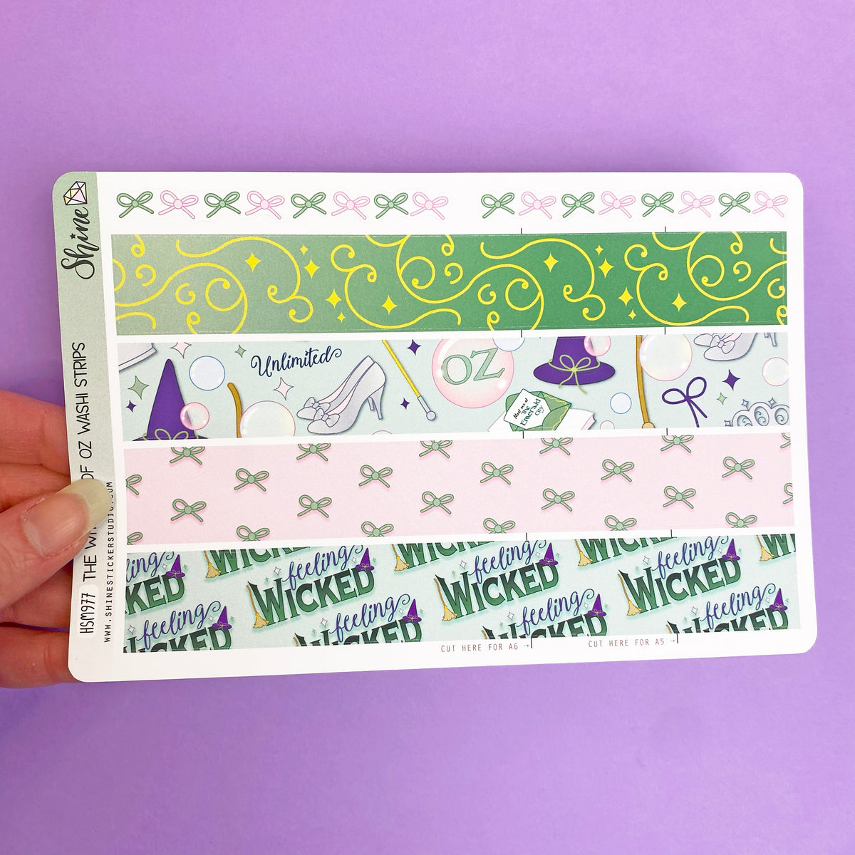 The Witches of Oz Washi Strip Stickers – Shine Sticker Studio