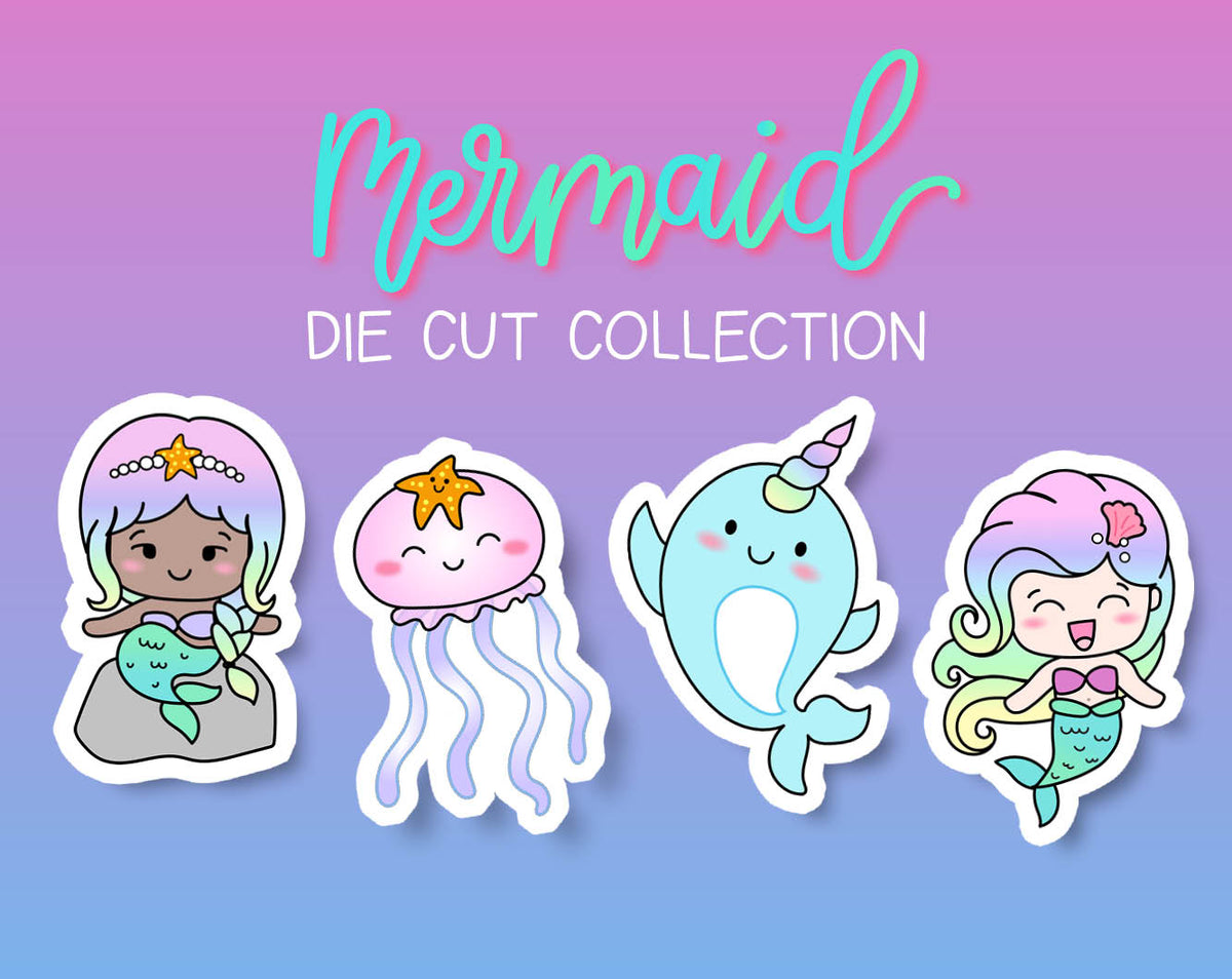 Luna Mermaid - Sticker DIE CUT Collection – Shine Sticker Studio
