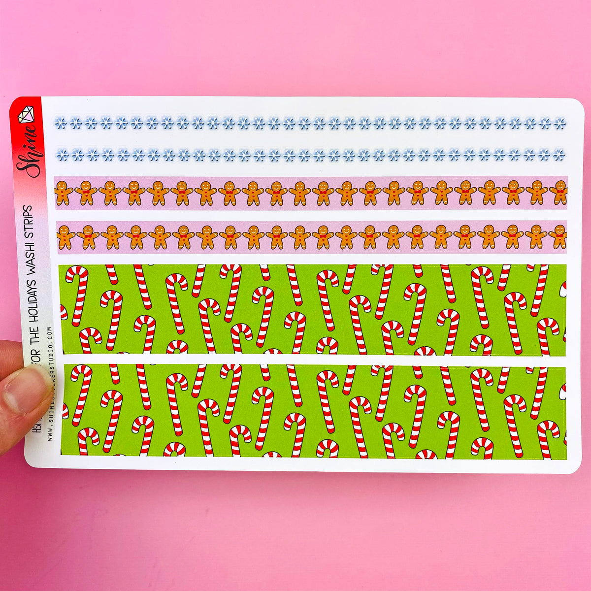 Home for the Holidays - Washi Strip Stickers – Shine Sticker Studio