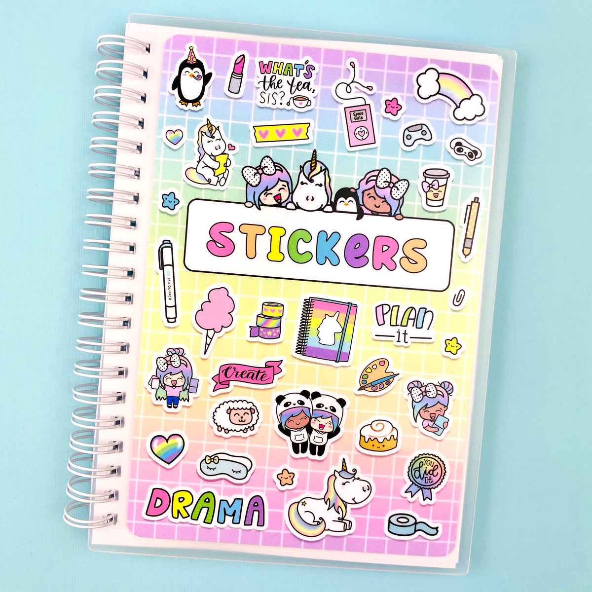 Sticker Collage Reusable Sticker Book – Shine Sticker Studio