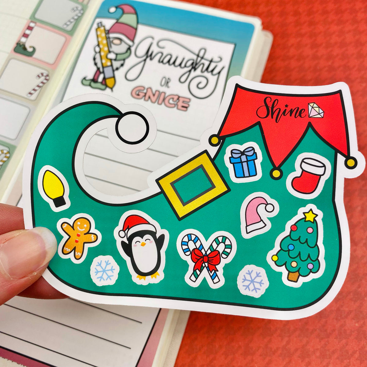 LIMITED TIME ONLY - Christmas Elf Shoe Sticker Sampler Die Cut – Shine ...