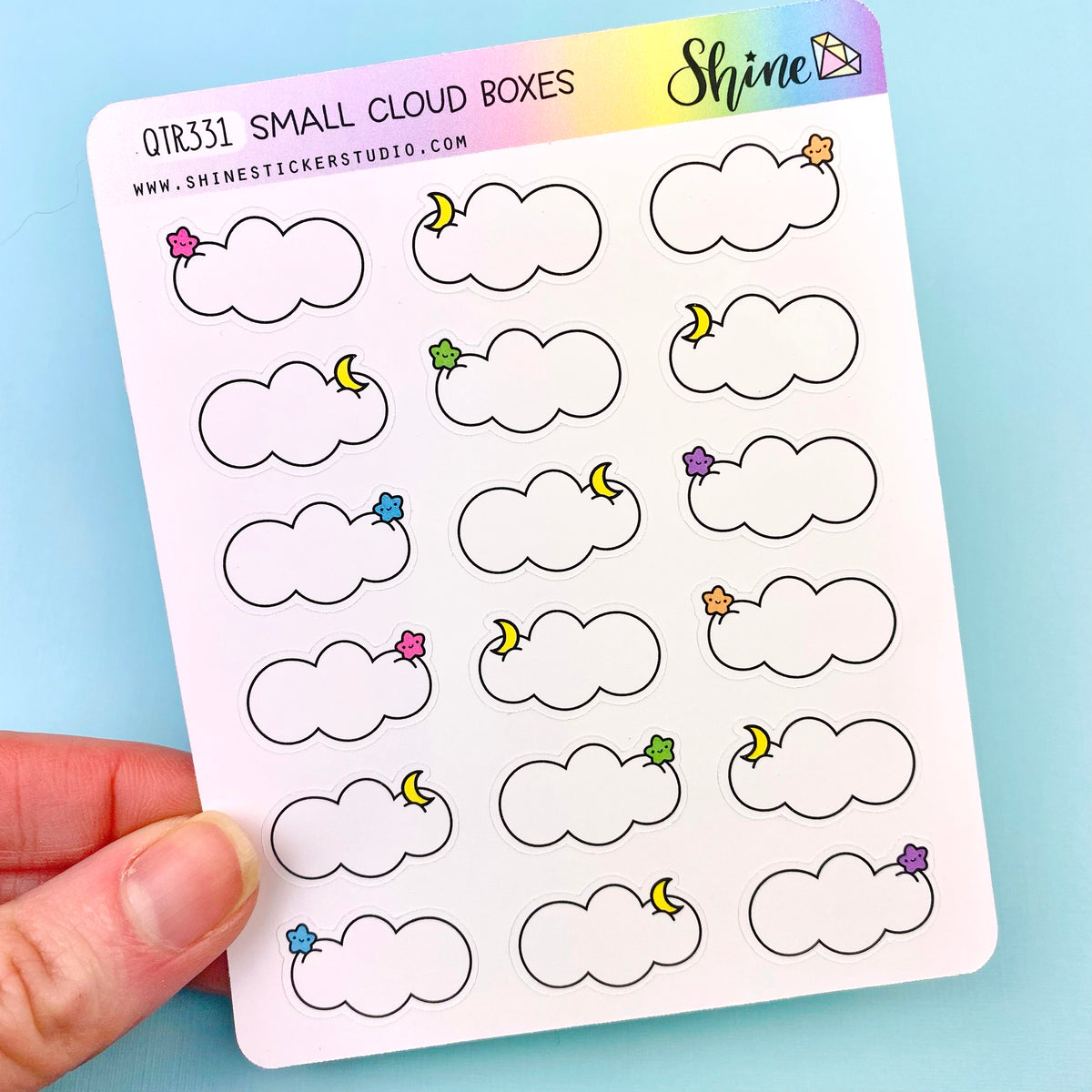 Small Cloud Boxes – Shine Sticker Studio