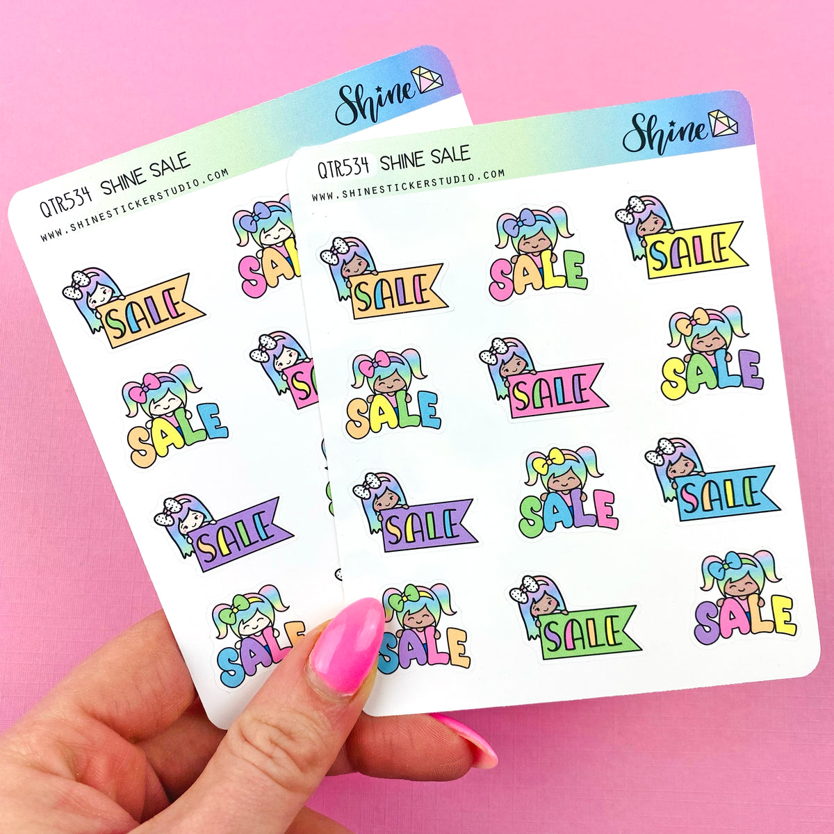 Shine Sale Stickers Shine Sticker Studio