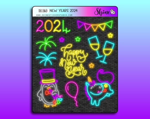 New Years 2024 - Deco Stickers