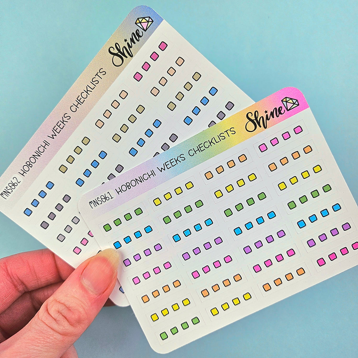 Hobonichi Weeks Checklists Mini Sheet – Shine Sticker Studio