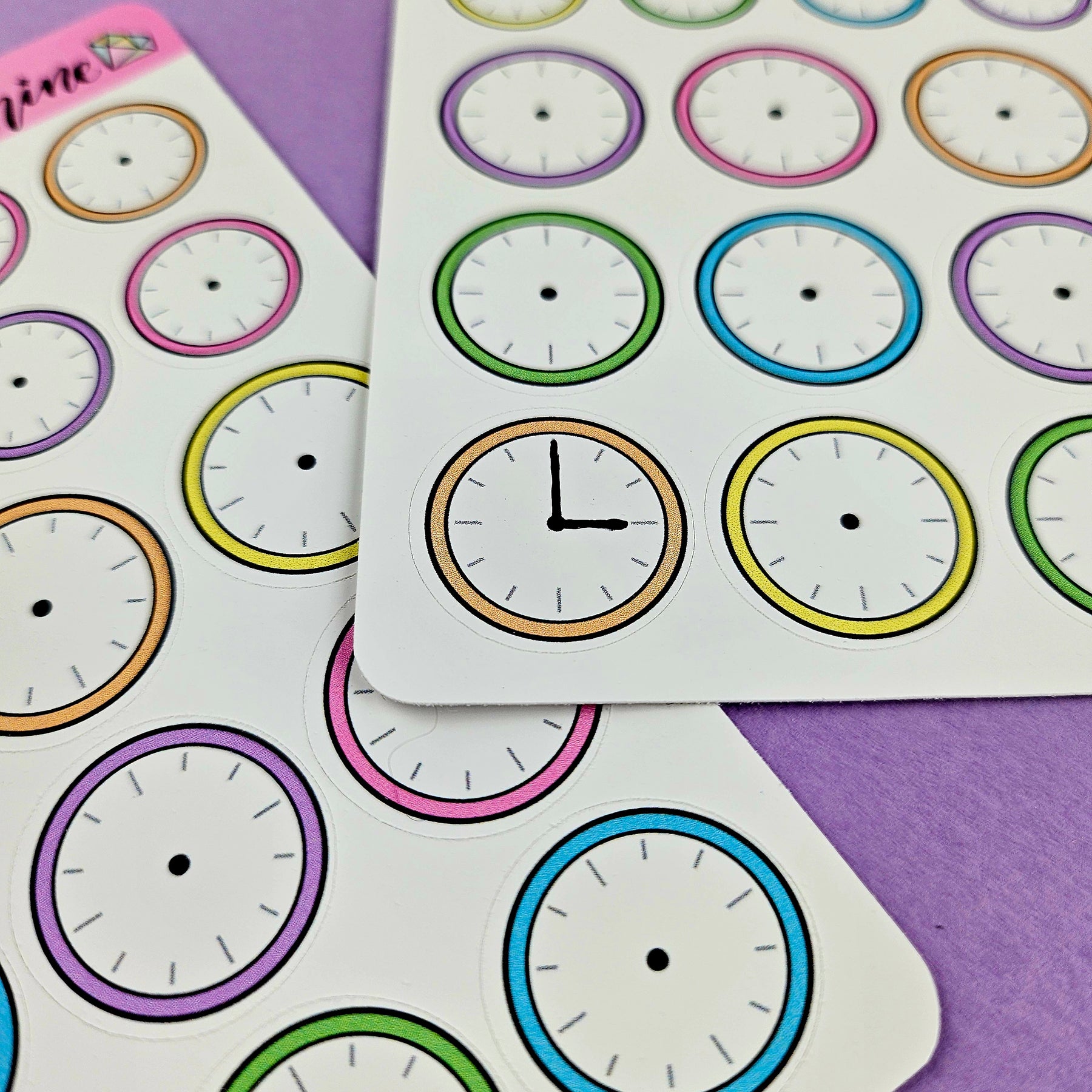 Blank Clock Stickers – Shine Sticker Studio