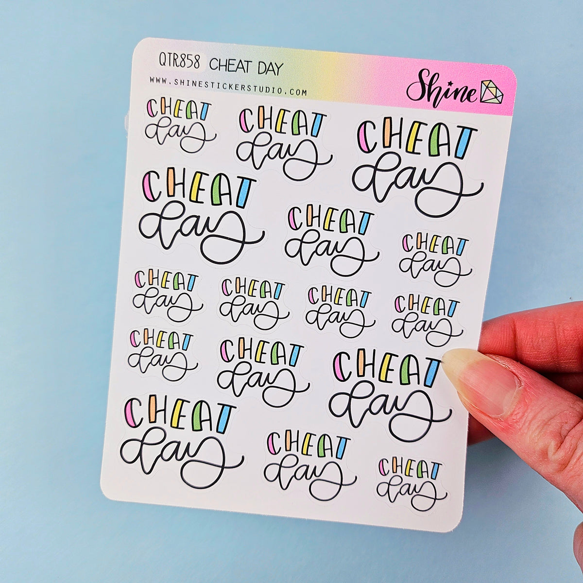 Cheat Day Stickers – Shine Sticker Studio