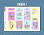 2024 Planner Hobonichi Cousin Sticker Kit