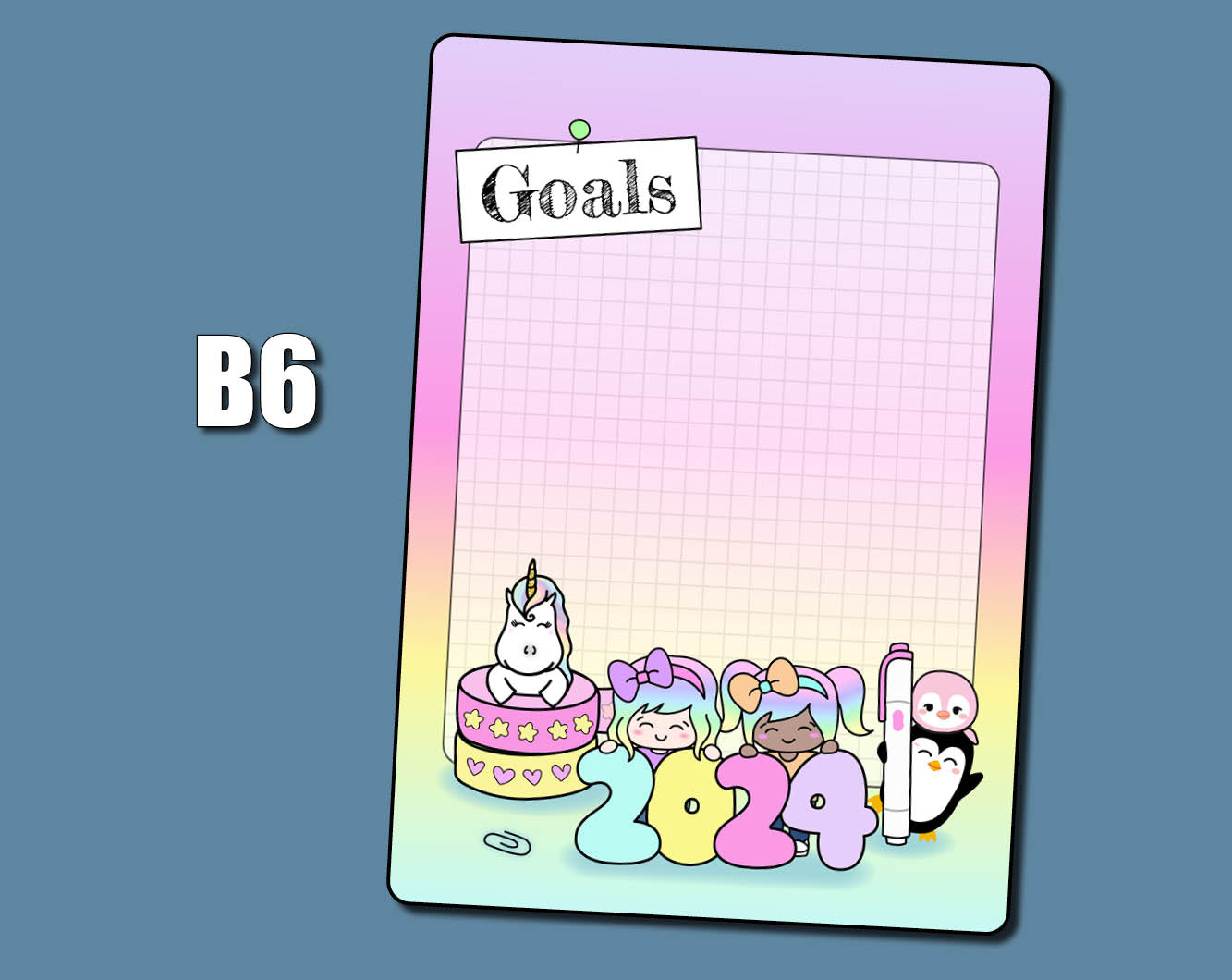 CLEARANCE 2024 Planner Jumbo Sticker – Shine Sticker Studio