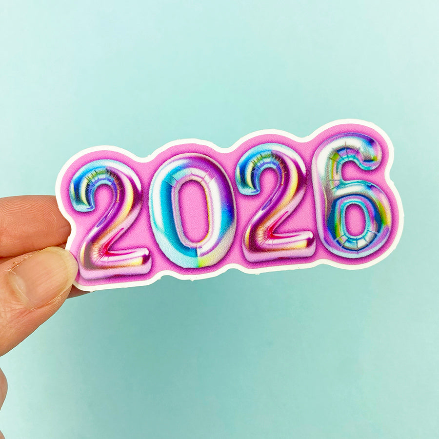 Colorful Balloon Letter 2026 Die Cut Vinyl Decal Shine Sticker Studio 2026 Balloon Vinyl Decal 1200x1200 