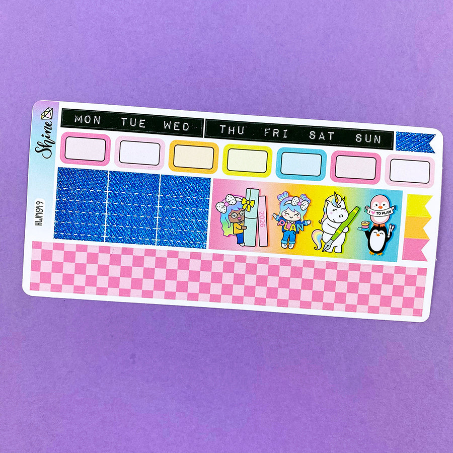 2026 Planner Monthly Sticker Kit - Hobonichi Weeks – Shine Sticker Studio