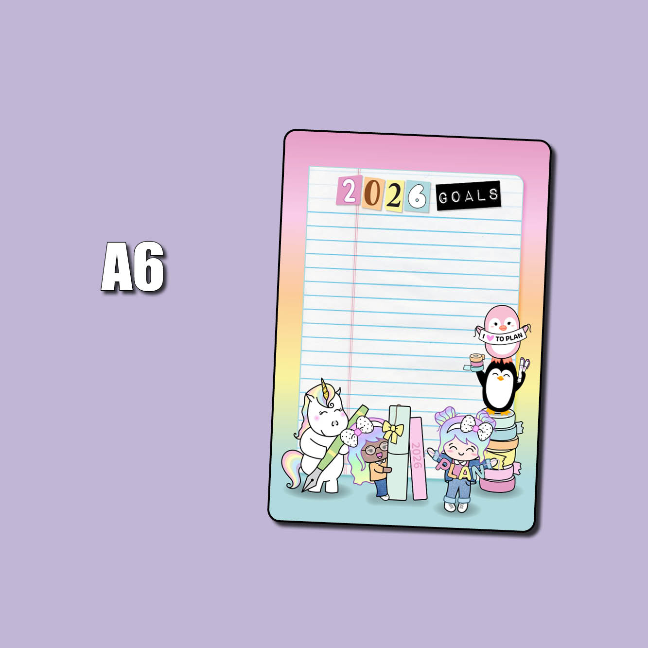 2026 Planner Jumbo Sticker – Shine Sticker Studio