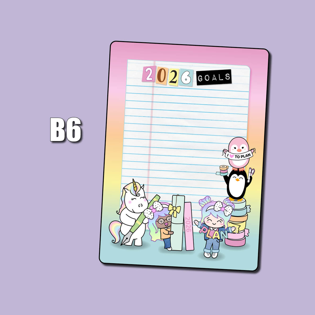 2026 Planner Jumbo Sticker – Shine Sticker Studio