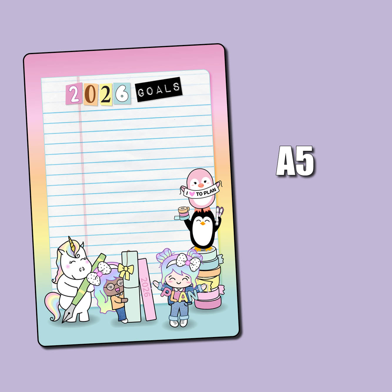 2026 Planner Jumbo Sticker – Shine Sticker Studio