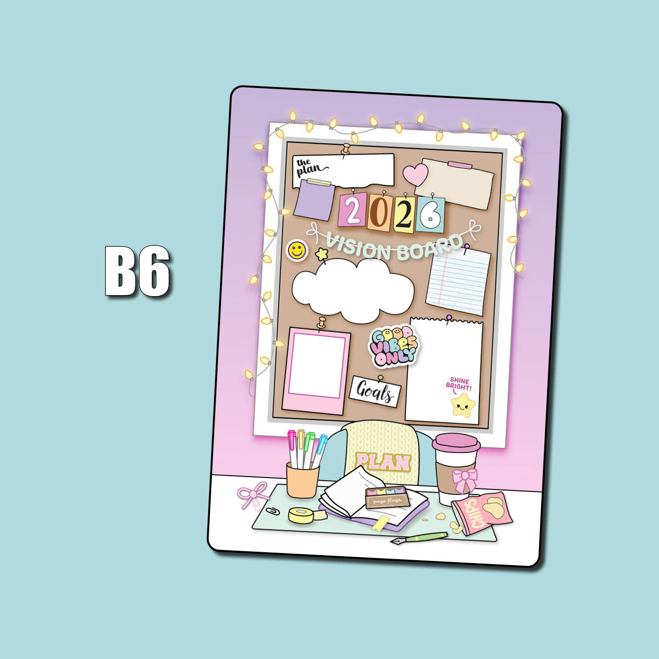 2026 Vision Board Jumbo Sticker – Shine Sticker Studio