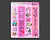 A6 We Wear Pink Washi Strip Stickers