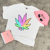 Rainbow Cannabis Leaf T-shirt