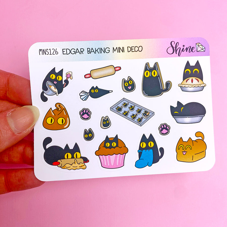Edgar Baking Deco Planner Stickers Mini Sheet – Shine Sticker Studio