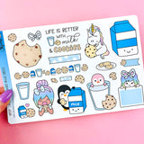 Milk & Cookies Bujo Deco Stickers
