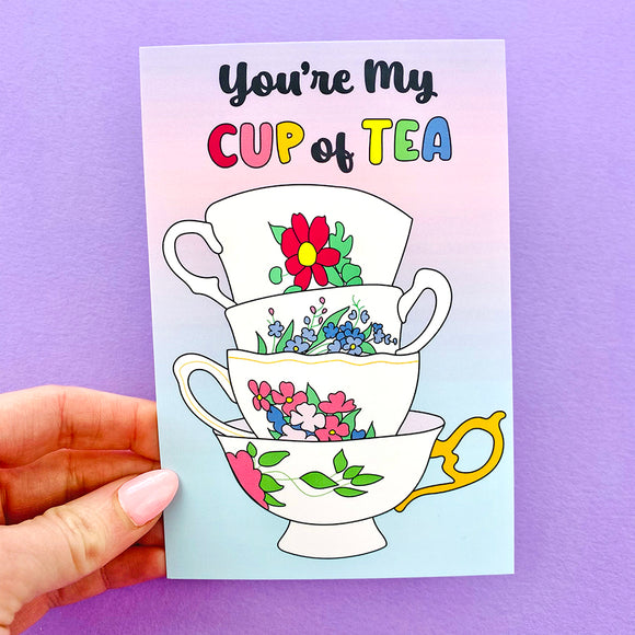 Cup of Tea Journal Card Planner Dashboard - April Tea Party Subscription