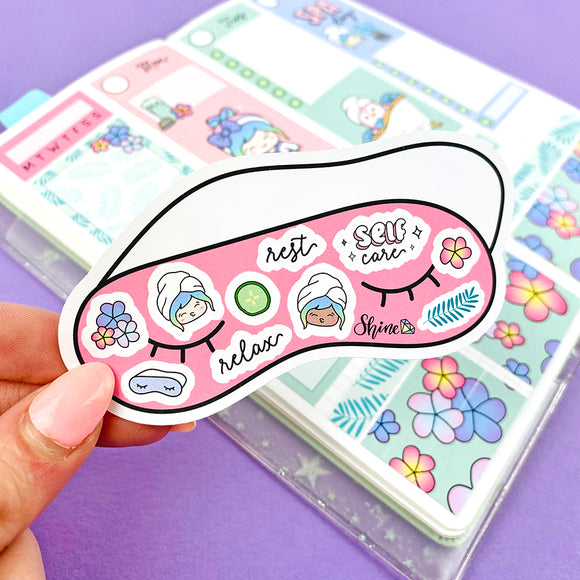 LIMITED TIME ONLY - Eye Mask Spa Day Sticker Sampler Die Cut