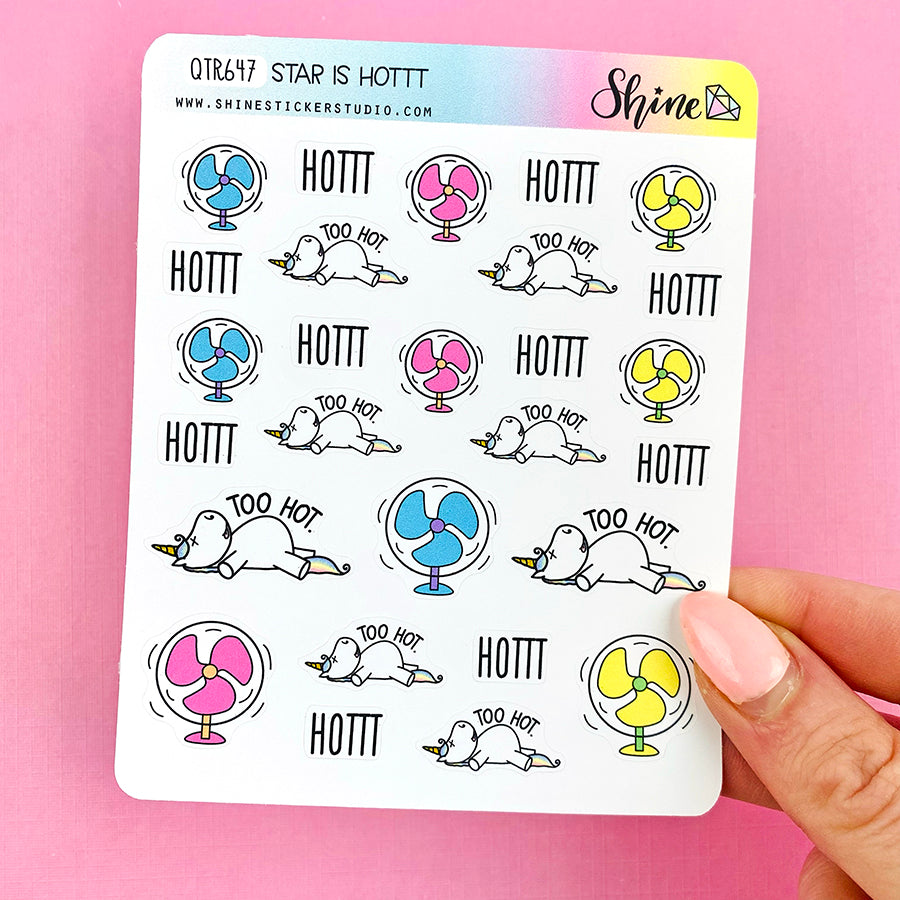 Star is Hottt Stickers – Shine Sticker Studio
