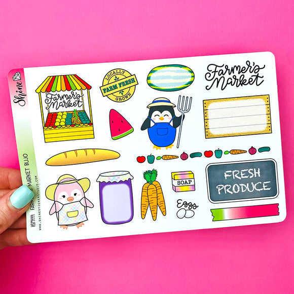 Farmer's Market Bujo Deco Stickers