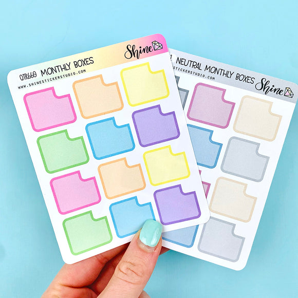 Monthly Boxes Stickers