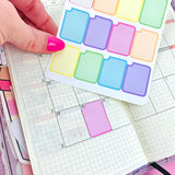 Hobonichi Weeks Monthly Boxes Stickers