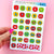 Back to School Apple Date Number Box Stickers