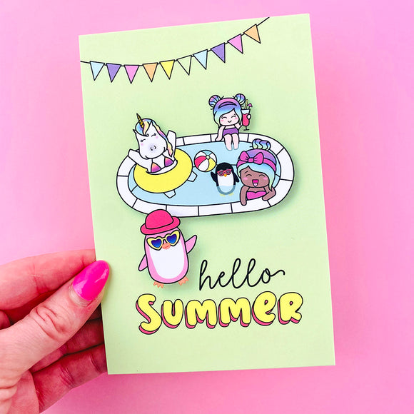 Hello Summer - Shine Crew Journal Card Planner Dashboard
