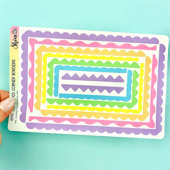 Shaped Corner Border Stickers