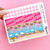 A6 Pink Malibu Washi Strip Stickers