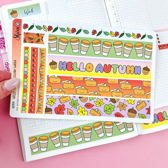 Hello Autumn Cousin Washi Strip Stickers