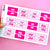 Retro Pink Monthly Tab Stickers