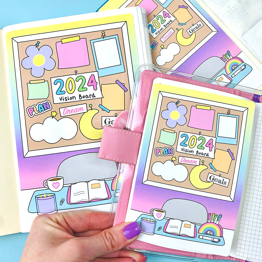 CLEARANCE 2024 Vision Board Jumbo Sticker – Shine Sticker Studio