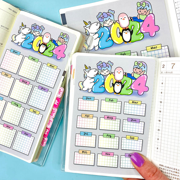 2024 Monthly Goals Jumbo Sticker
