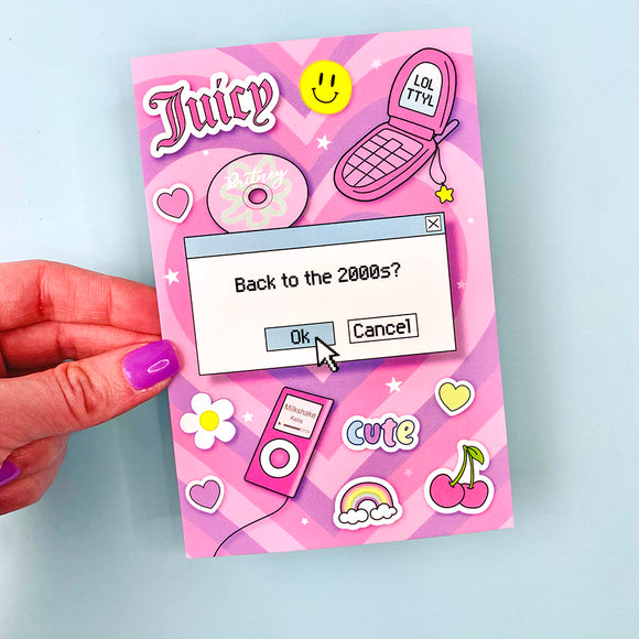 Back to the 2000s Journal Card Planner Dashboard - July Subscription