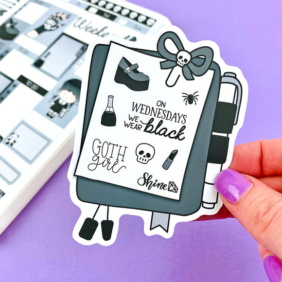 LIMITED TIME ONLY - Goth Girl Planner Sticker Sampler Die Cut