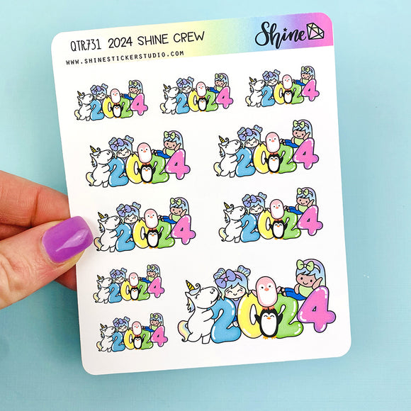2024 Shine Crew Stickers