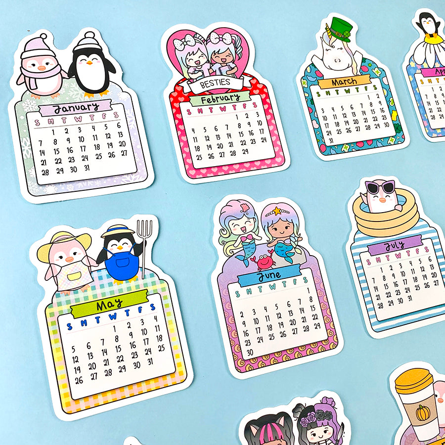 CLEARANCE 2024 Calendar Sticker – Shine Sticker Studio