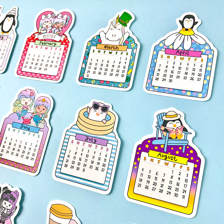 CLEARANCE 2024 Calendar Sticker – Shine Sticker Studio