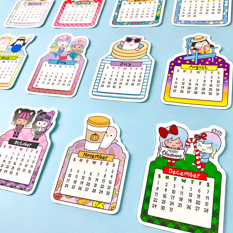 CLEARANCE 2024 Calendar Sticker – Shine Sticker Studio