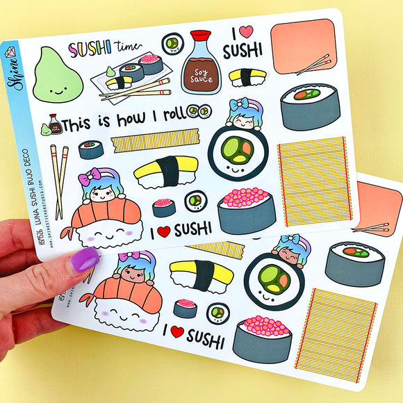 Luna Sushi Bujo Deco Stickers