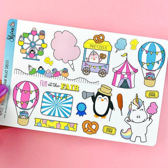 Fun at the Fair Bujo Deco Stickers